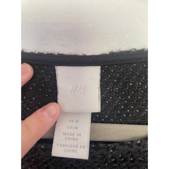 HM Women's Size M Black / Dark Gray Sweater - Picture 3 of 5